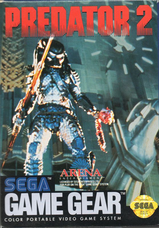 Predator 2 box art for Sega Master System